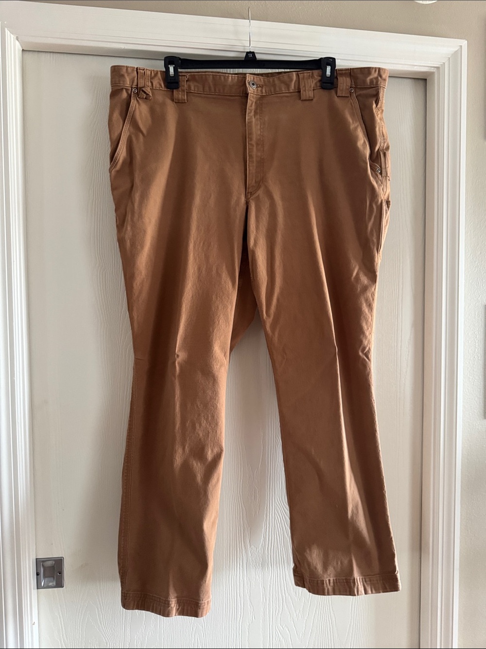 Men's Casual Straight-Leg Chino Pants — Brown Duluth Trading - Picture 1 of 6